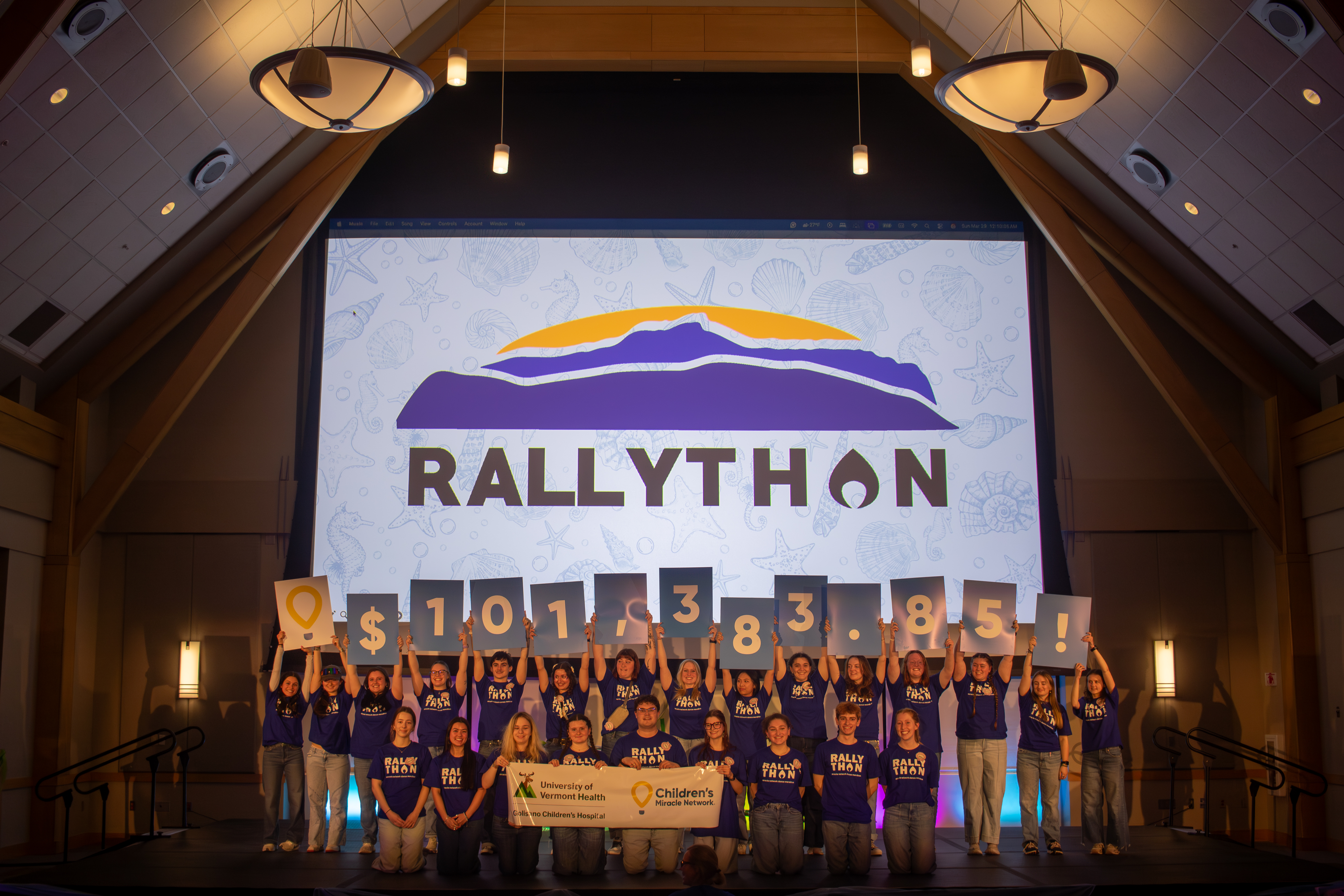 Students attend the rallython.
