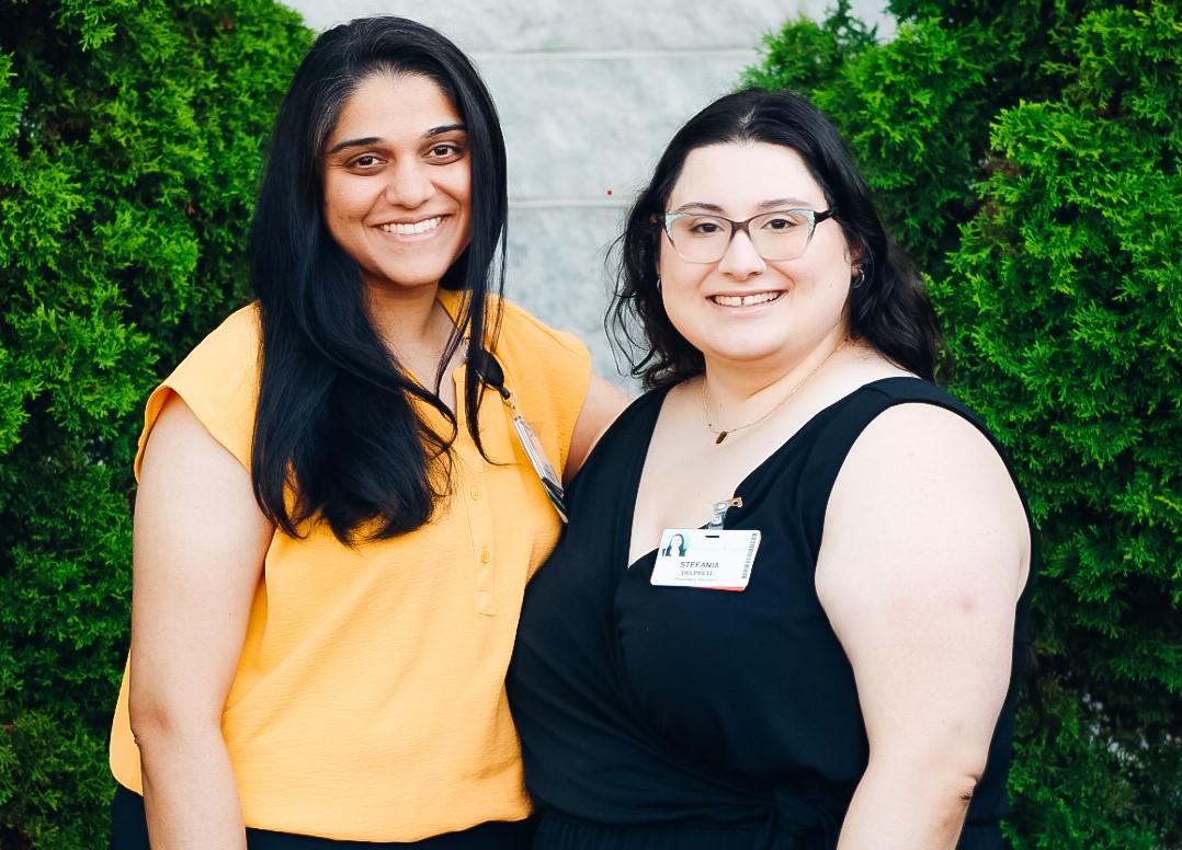 GME Pharmacy (Ambulatory) residents Kavita Vadlamani and  Stefania DelPrete, PharmD 