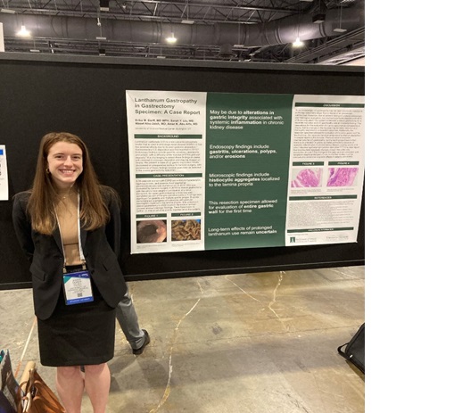 GME Internal Medicine resident presenting at conference