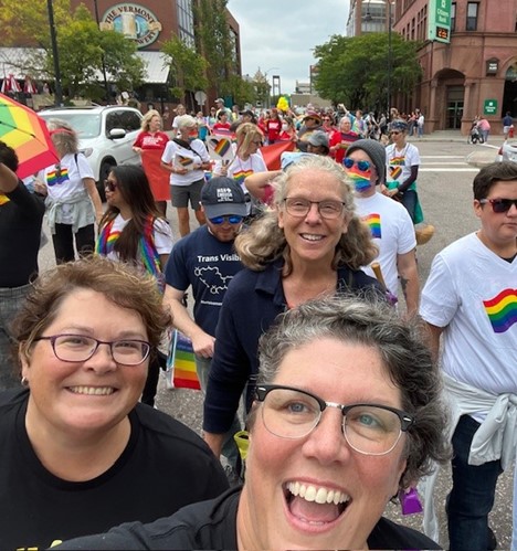 Jill Rinehart at Burlington Pride Parade