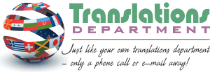 Logo for Translations Department.