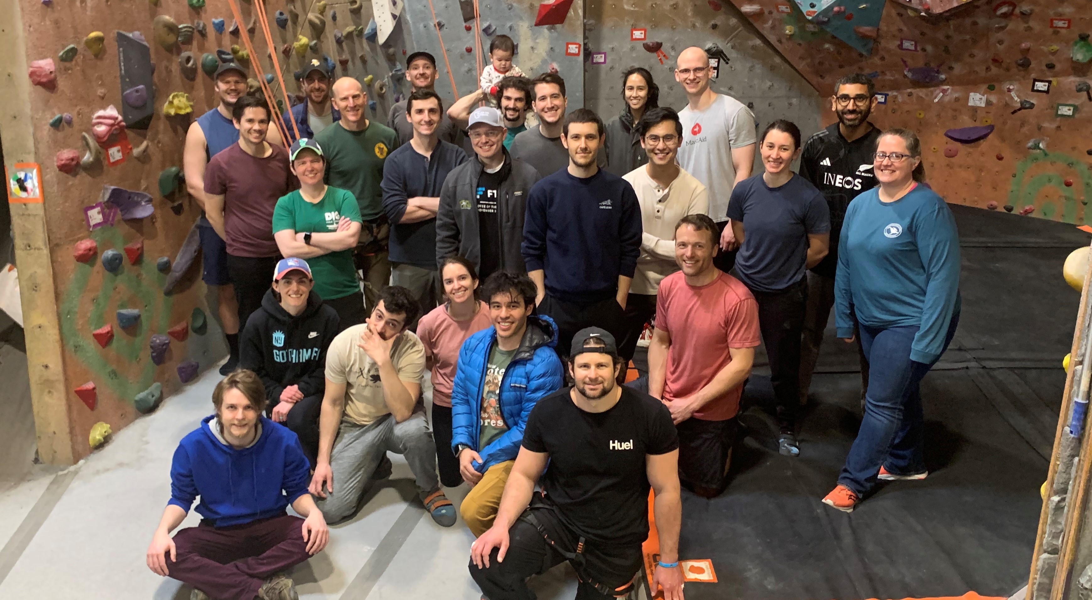 GME Diagnostic Radiology residents at climbing gym