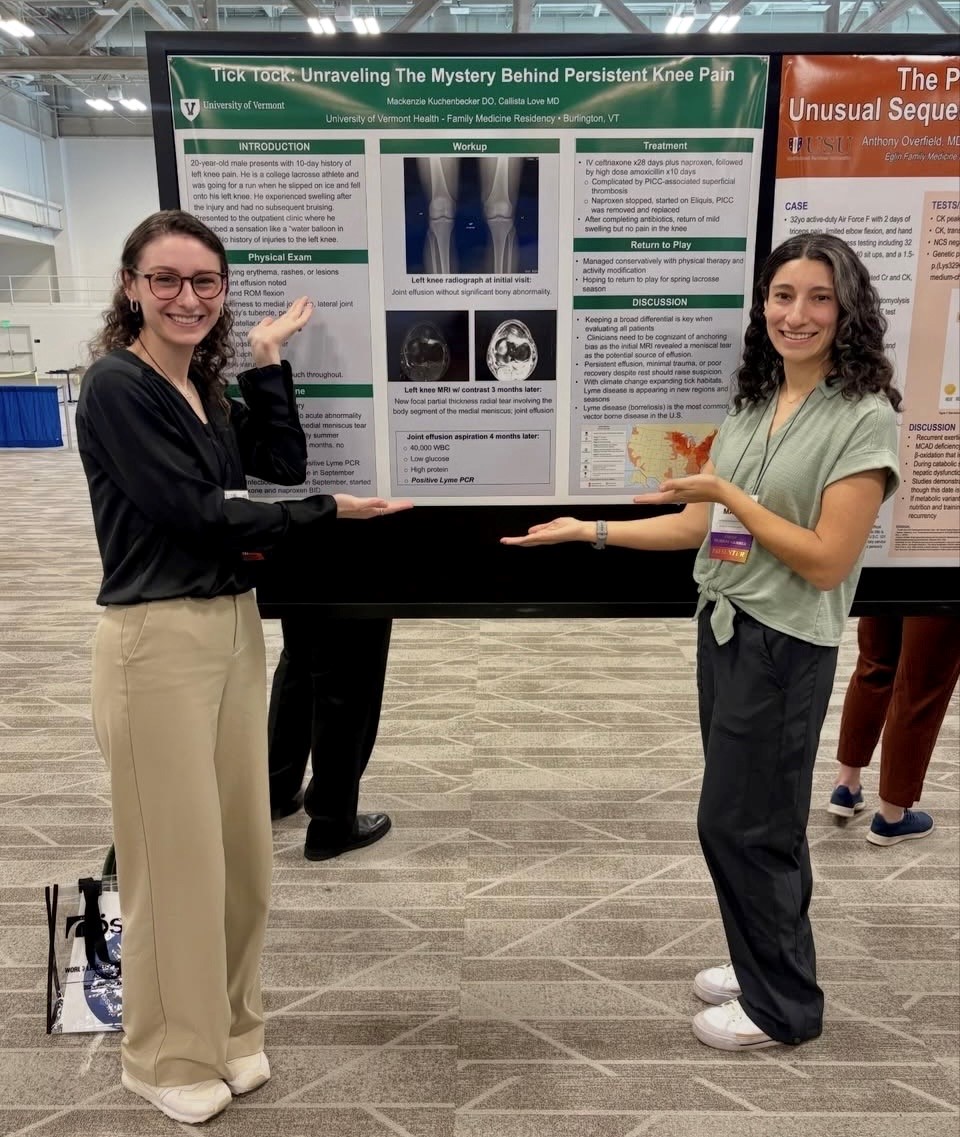GME Family Medicine residents presenting at a conference