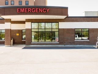 Champlain Valley Physicians Hospital Emergency Department Entrance.