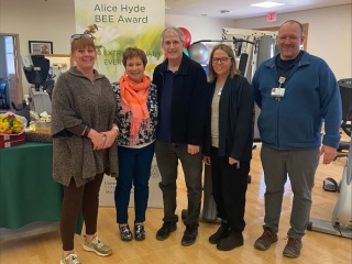 Bee Award recipients for exceptional care at Alice Hyde Medical Center