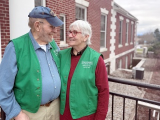 Fred and Mary Anne Hoff at Porter Medical Center.