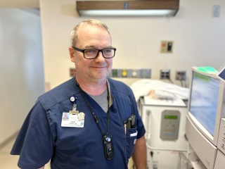 Portrait of Dan Lee at work at Champlain Valley Physicians Hospital.