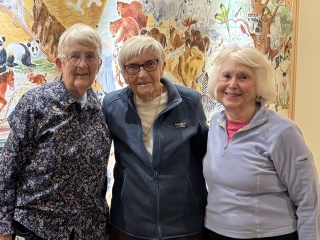 Lil Venner, Jan Watt and Charlotte Kenney at McClure Miller Respite House.