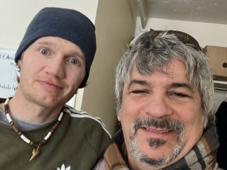 Jayme Richland and Chris Lazar, community health resource coordinator with Home Health & Hospice.