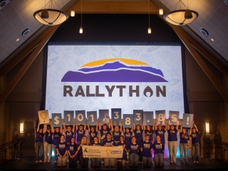 Students attend the rallython.