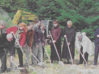 Historical photo of the groundbreaking for Elizabethtown Community Hospital.