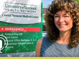 Portrait of Eva Zaret at Central Vermont Medical Center.
