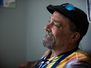 Charles Peccolo smiles.