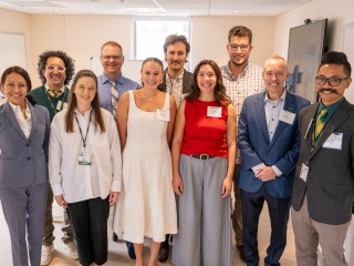 Group of 10 Asha Clinic opening attendees who made the clinic possible.