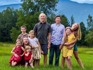 Outdoor portrait of the Wenzler family.