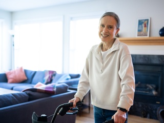 Helen Scott in her home in Burlington, Vermont.