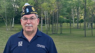Portrait of Joe Patnode, a Purple Heart recipient.