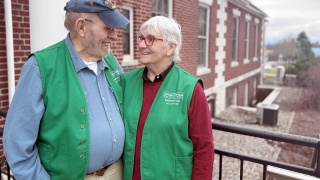 Fred and Mary Anne Hoff at Porter Medical Center.