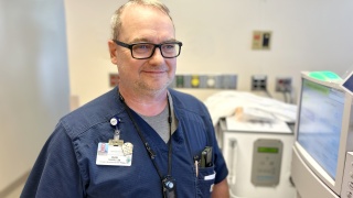 Portrait of Dan Lee at work at Champlain Valley Physicians Hospital.