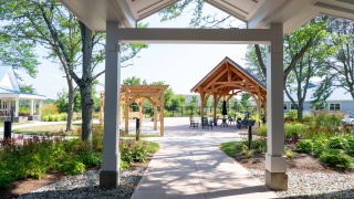 Exterior of the entryway into Helen Porter.