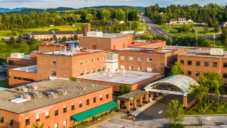 Exterior of Central Vermont Medical Center Hospital.