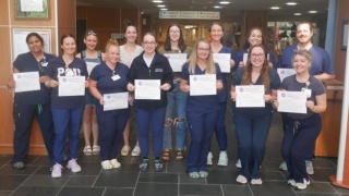 Nursing residency graduates group photo at CVPH