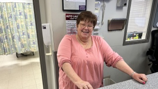 Cindy Scott poses for a photo at Alice Hyde Medical Center.