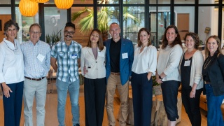 Mental health professional and members of the Four Pines Fund gather at Hula Lakeside for an event focused on suicide prevention.