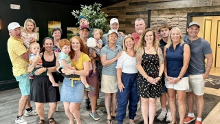 The Smith Family gathers for their annual fundraiser golf tournament.