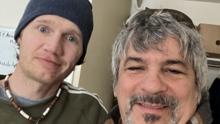 Jayme Richland and Chris Lazar, community health resource coordinator with Home Health & Hospice.