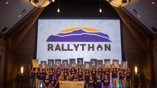 Students attend the rallython.