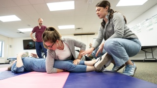 University of Vermont Medical Center staff train in MOAB techniques to help safety use hands-on techniques for emergency situations.