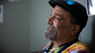 Charles Peccolo smiles.