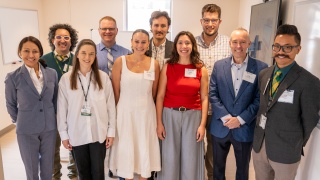 Group of 10 Asha Clinic opening attendees who made the clinic possible.