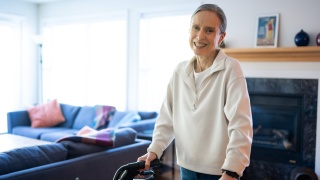 Helen Scott in her home in Burlington, Vermont.