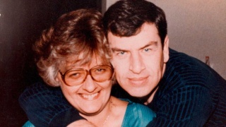 CVPH patients Bonnie and Phil Smith hug for a photo.