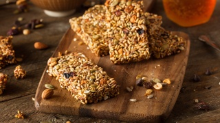 Seedy protein bar with sunflower, pumpkin, pepita seeds