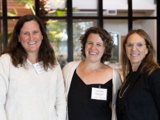 Maureen Leahy, M.Ed, medical group director of psychiatry at UVM Health; Lindsay Mesa of Pathways Vermont and Leslie Halperin, CEO of Four Pines Fund.