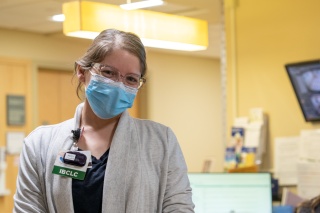 Gabrielle Bernier has been a lactation consultant at UVM Medical Center for three years.