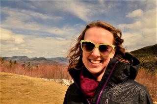 Diagnostic Radiology resident alumni Danielle Kruse, MD in the mountains