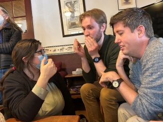 Family Medicine residents in group chatting