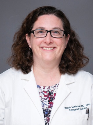 Headshot of Mariah McNamara, MD, MPH, an Emergency Medicine Physician.