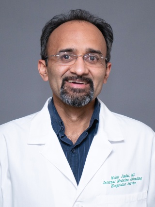 Headshot of Mohit Jindal, MD, an Internal Medicine Hospitalist.