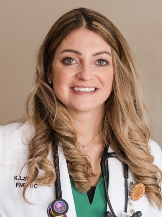 Headshot of Kirana LaVallie, NP, an Emergency Medicine Nurse Practioner.