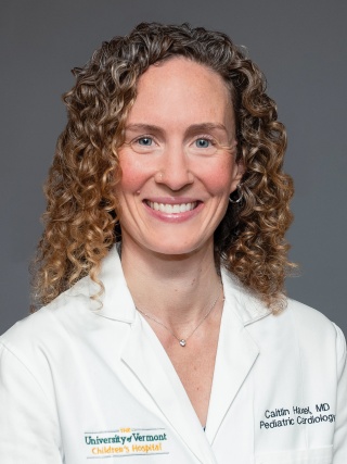 Headshot of Caitlin Hazel, MD, a Pediatric Cardiologist.