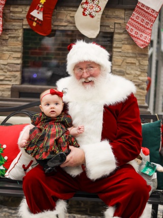 Ken Bell dresses up as Santa during the holidays.