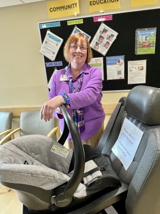 Maureen Johnson is certified child passenger safety technician instructor at UVM Medical Center.