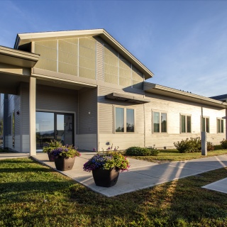 Exterior of the University of Vermont Family Medicine building.