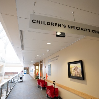 Photo of the entrance to the Children's Specialty Center.